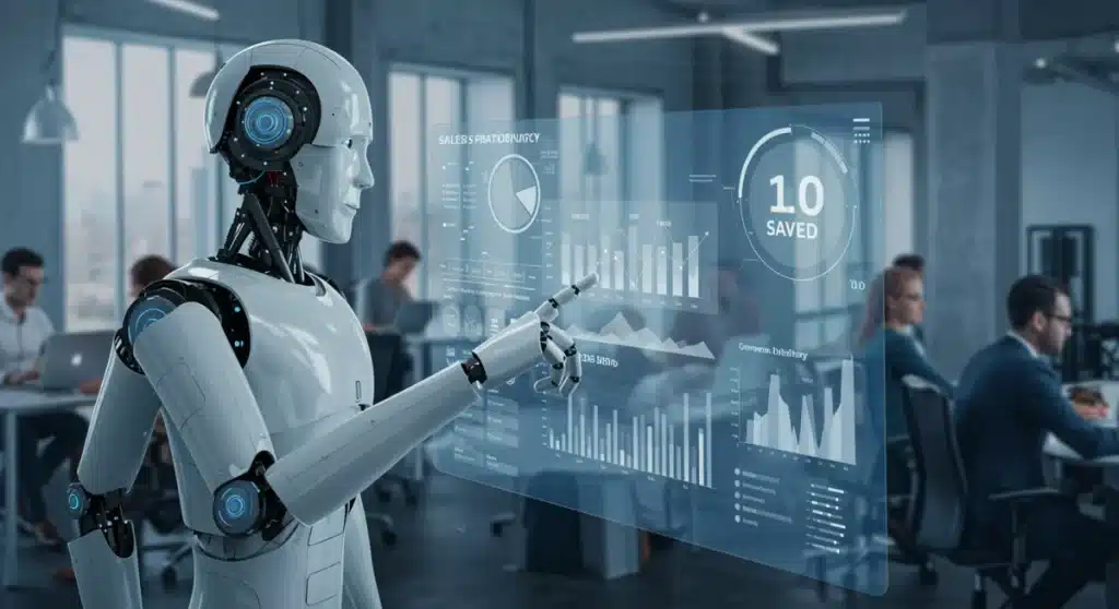 Sales Automation: US Companies Saving 10 Hours Weekly with AI in 2025