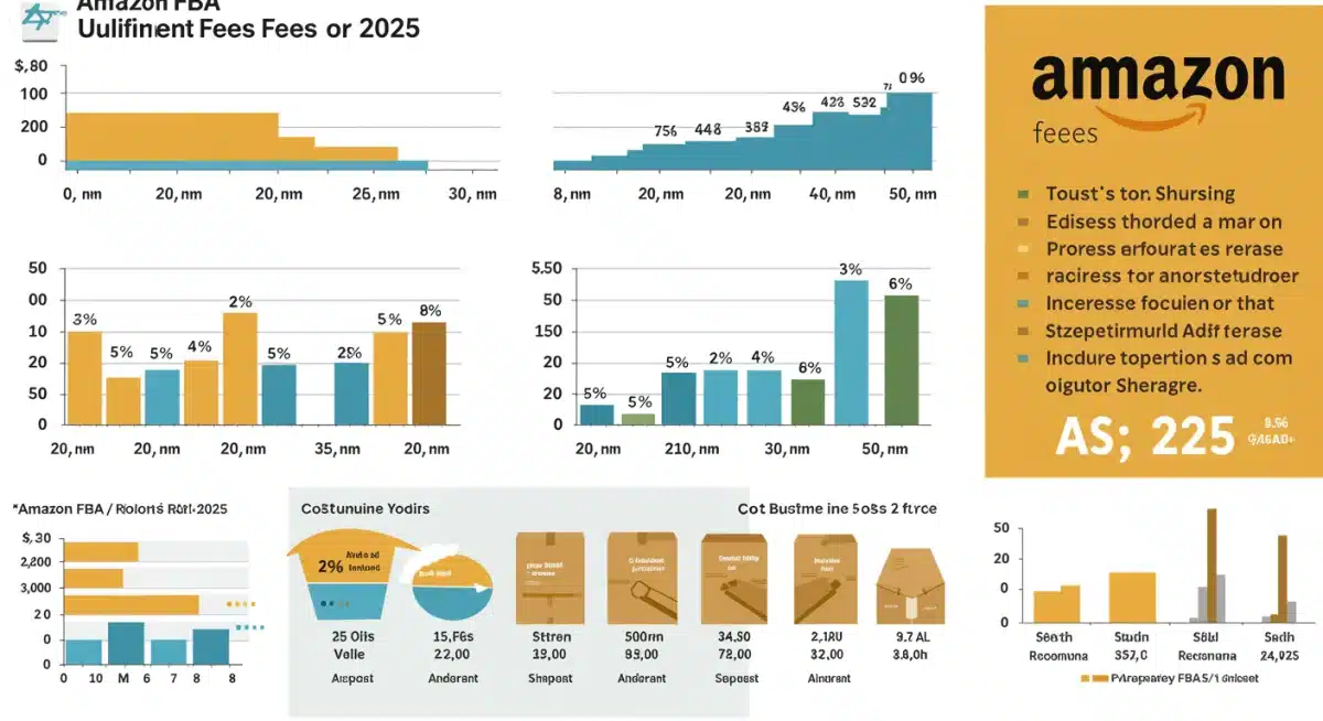 Infographic detailing Amazon FBA fulfillment fee changes 2025