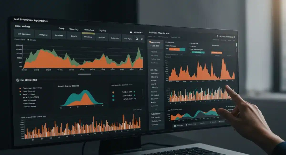 E-commerce analytics dashboard showing real-time operational data