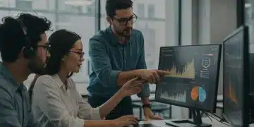 E-commerce team planning for Peak Season 2025 with data dashboards