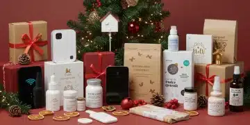 Assortment of top holiday product categories for 2025, strategically arranged for inventory investment success
