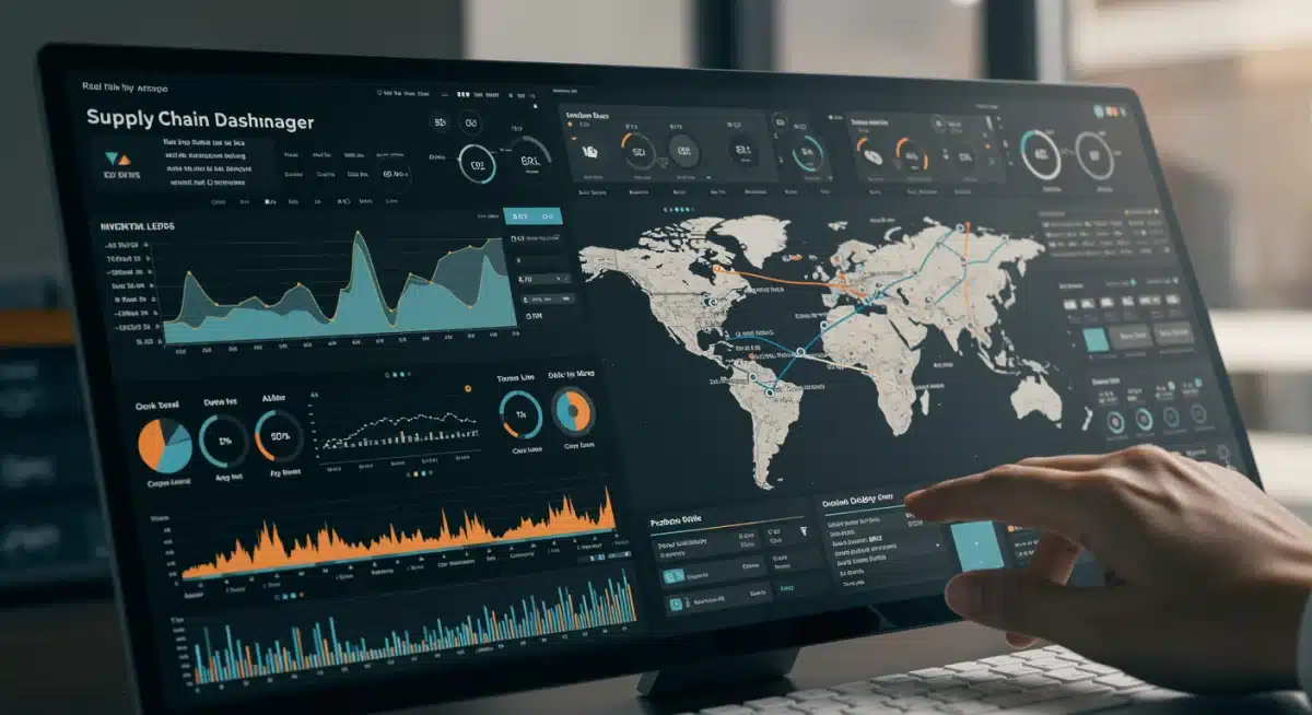 Real-time supply chain analytics dashboard for proactive management