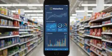 Walmart Marketplace inventory update screen with digital data flow